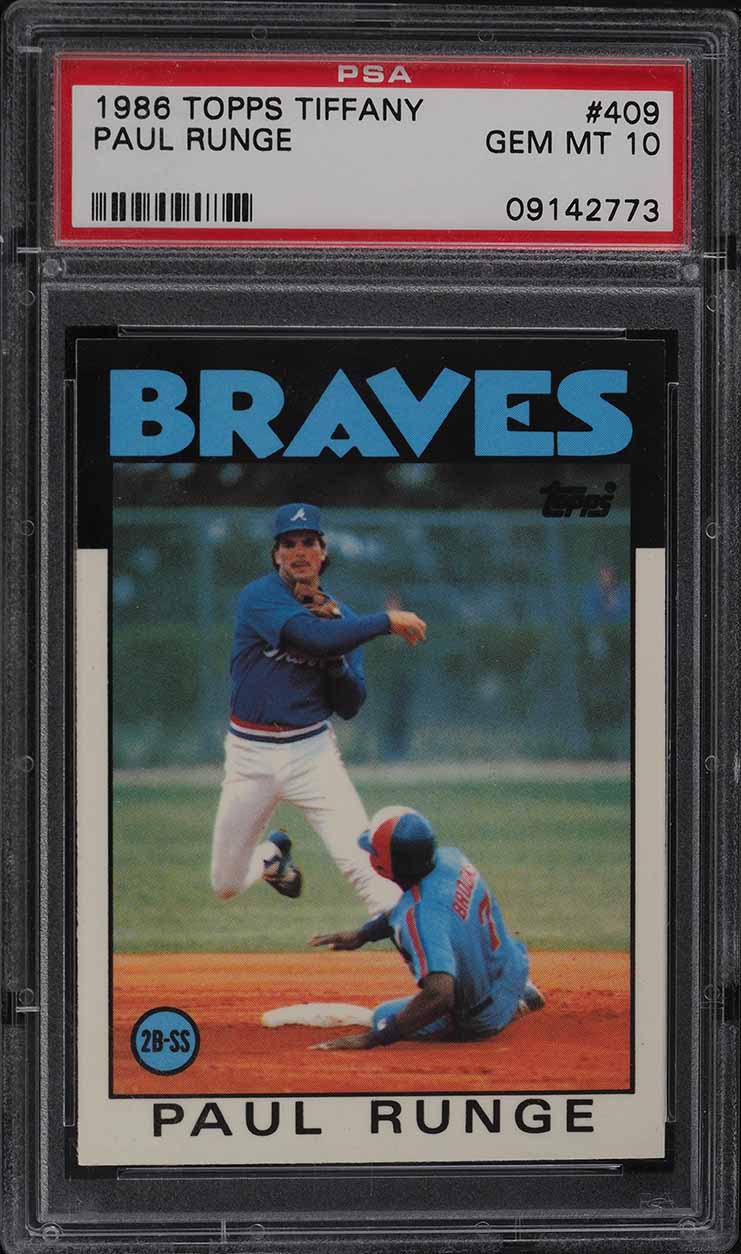 1986 Topps Tiffany Paul Runge #409 PSA 10 GEM MINT