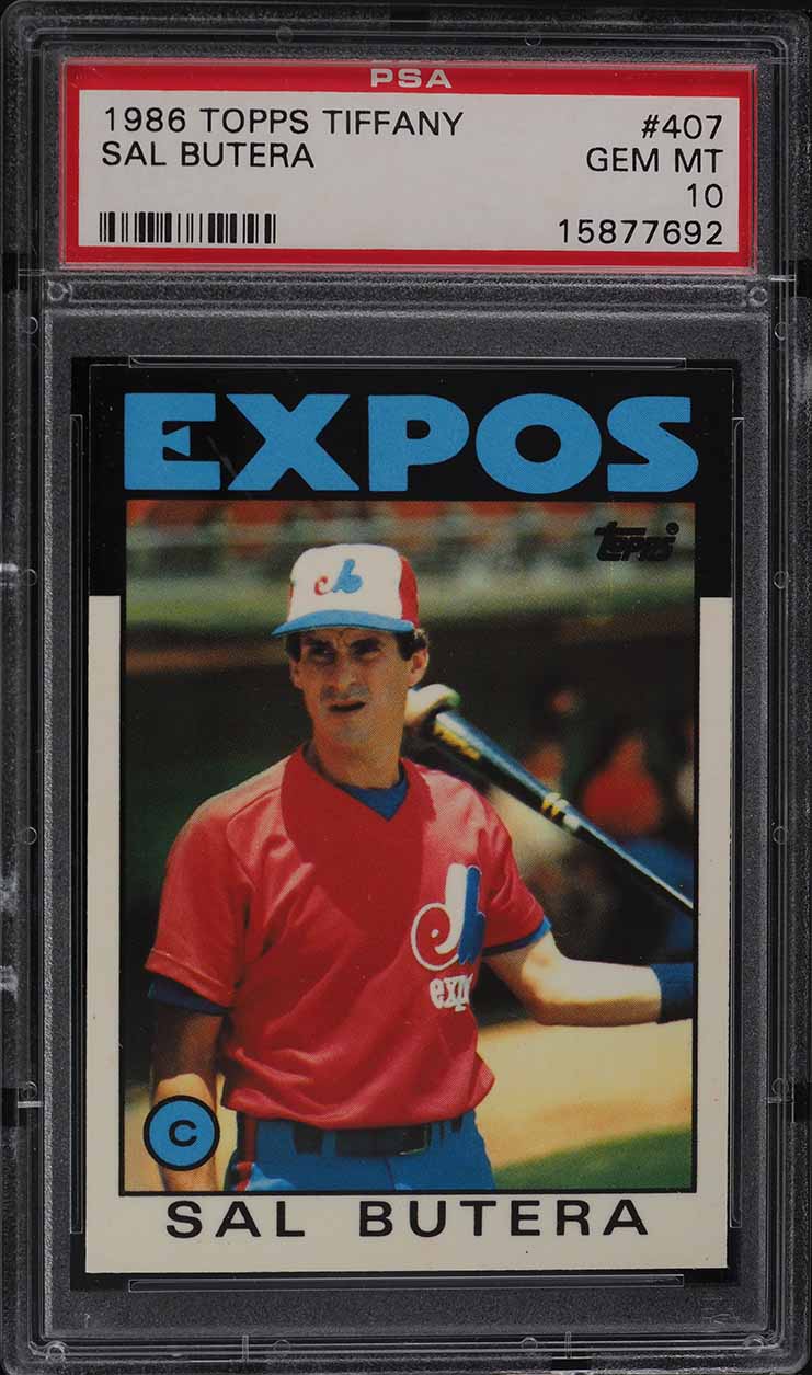 1986 Topps Tiffany Sal Butera #407 PSA 10 GEM MINT