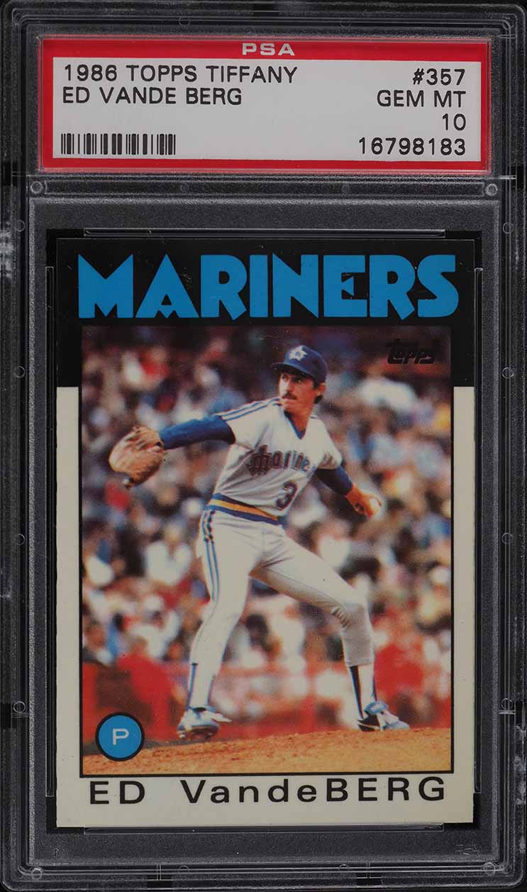 1986 Topps Tiffany Ed Vande Berg #357 PSA 10 GEM MINT