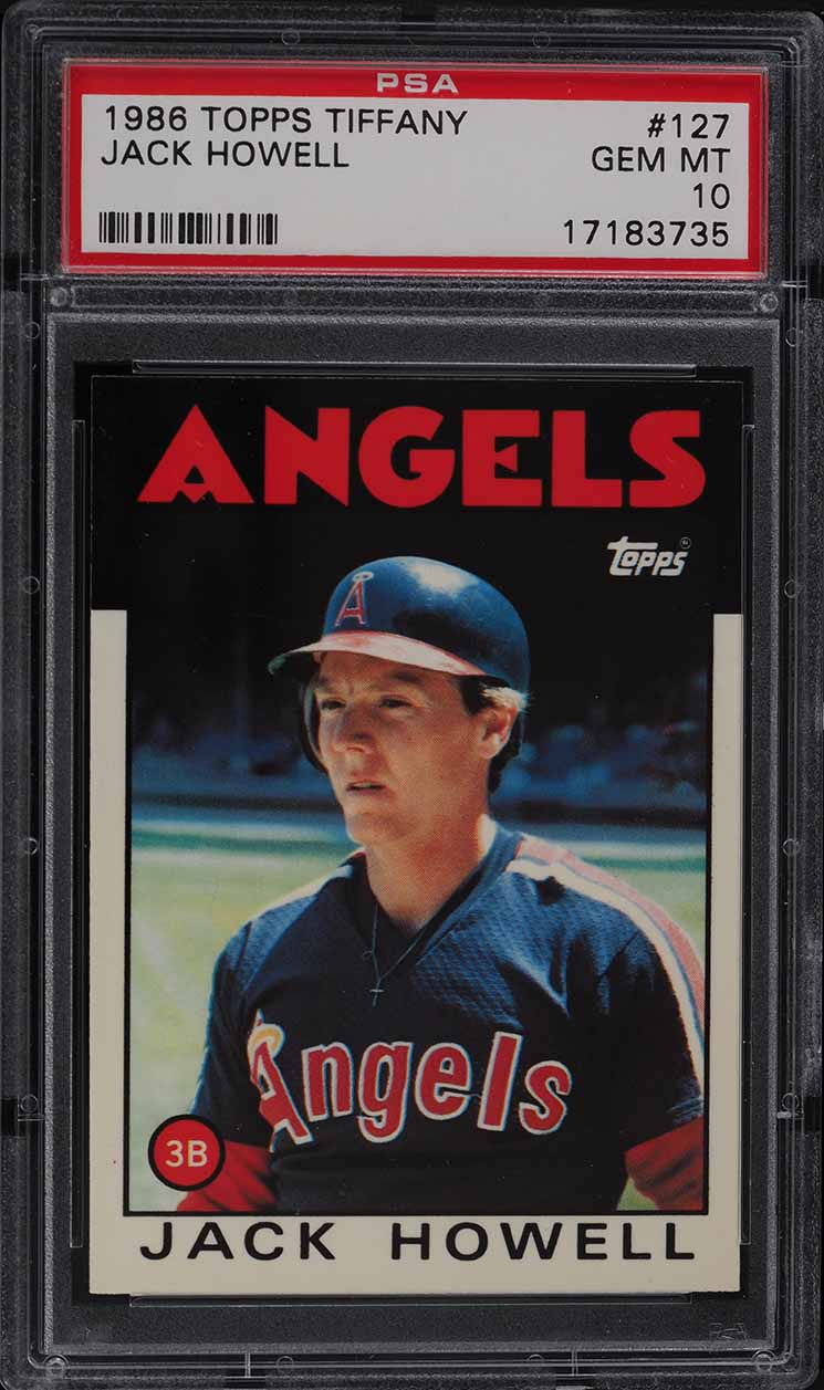 1986 Topps Tiffany Jack Howell #127 PSA 10 GEM MINT