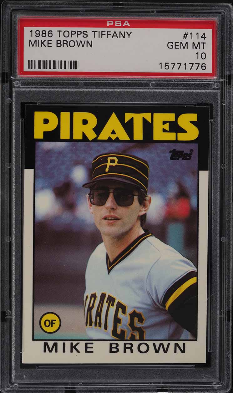 1986 Topps Tiffany Mike Brown #114 PSA 10 GEM MINT