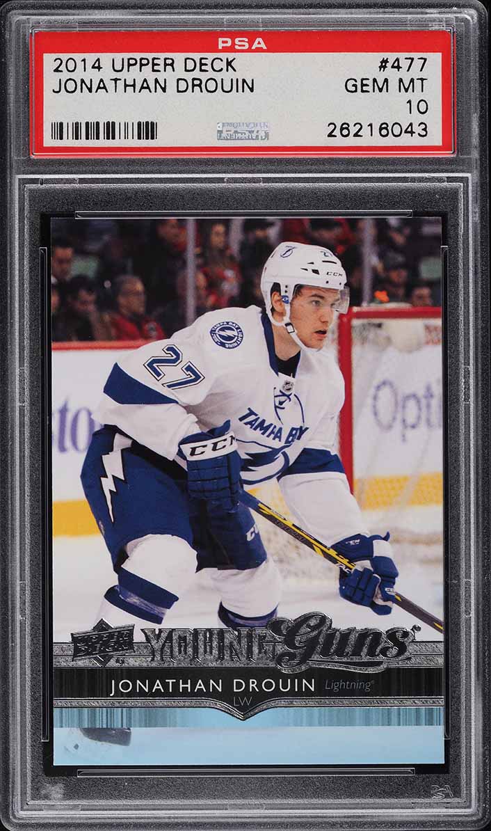 2014 Upper Deck Young Guns Jonathan Drouin ROOKIE #477 PSA 10 GEM MINT