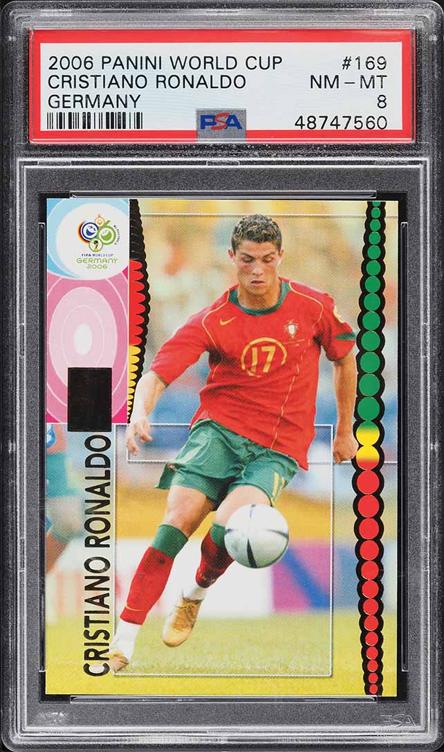 2006 Panini World Cup Germany Cristiano Ronaldo #169 PSA 8 NM-MT
