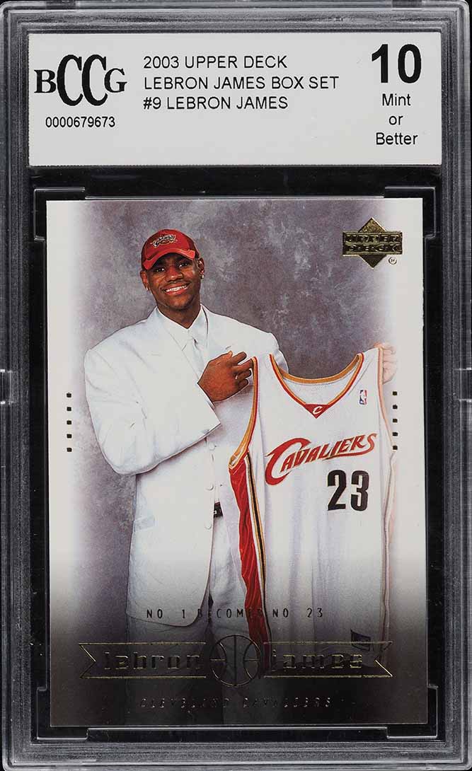 2003 Upper Deck Phenomenal Beginning LeBron James ROOKIE RC #9 BCCG 10
