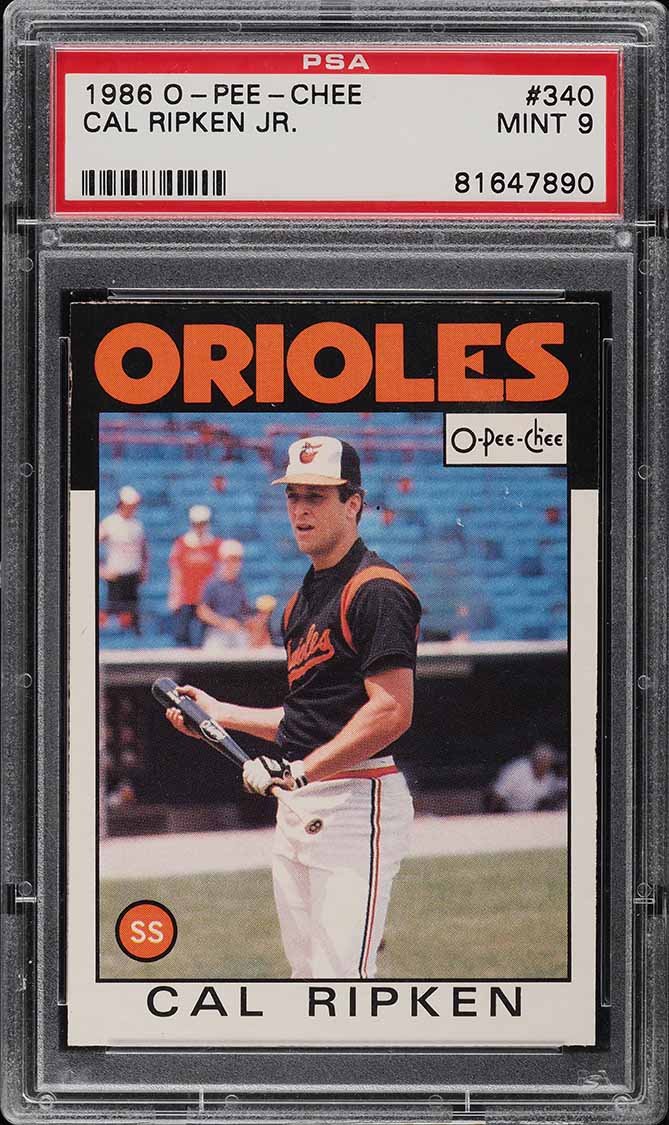 1986 O-Pee-Chee Cal Ripken Jr. #340 PSA 9 MINT