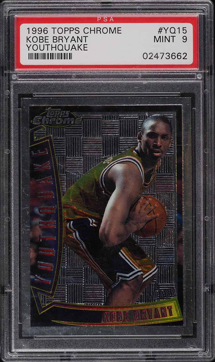 1996 Topps Chrome Youthquake Kobe Bryant ROOKIE RC #YQ15 PSA 9