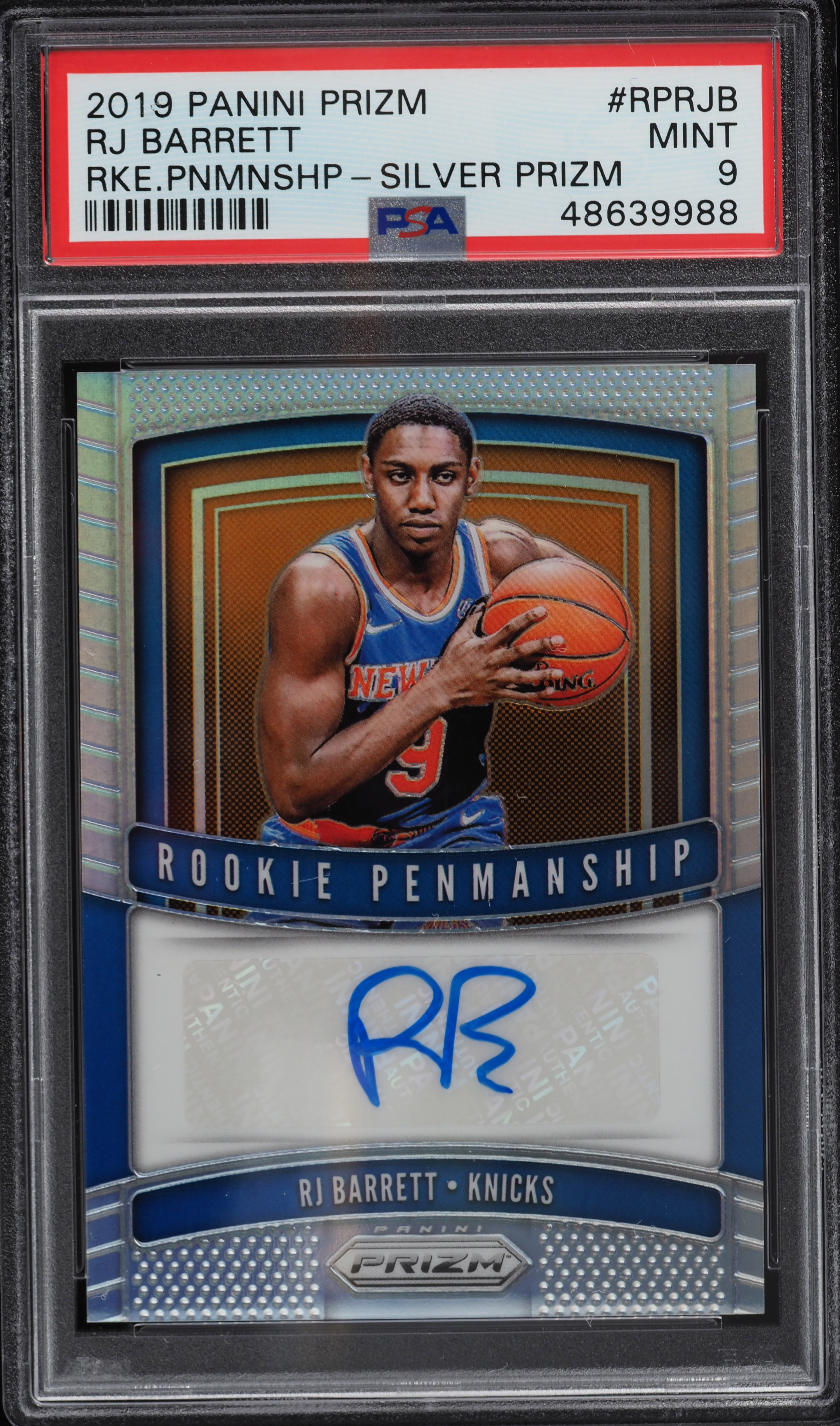 2019 Panini Prizm Penmanship Silver Prizms RJ Barrett ROOKIE RC