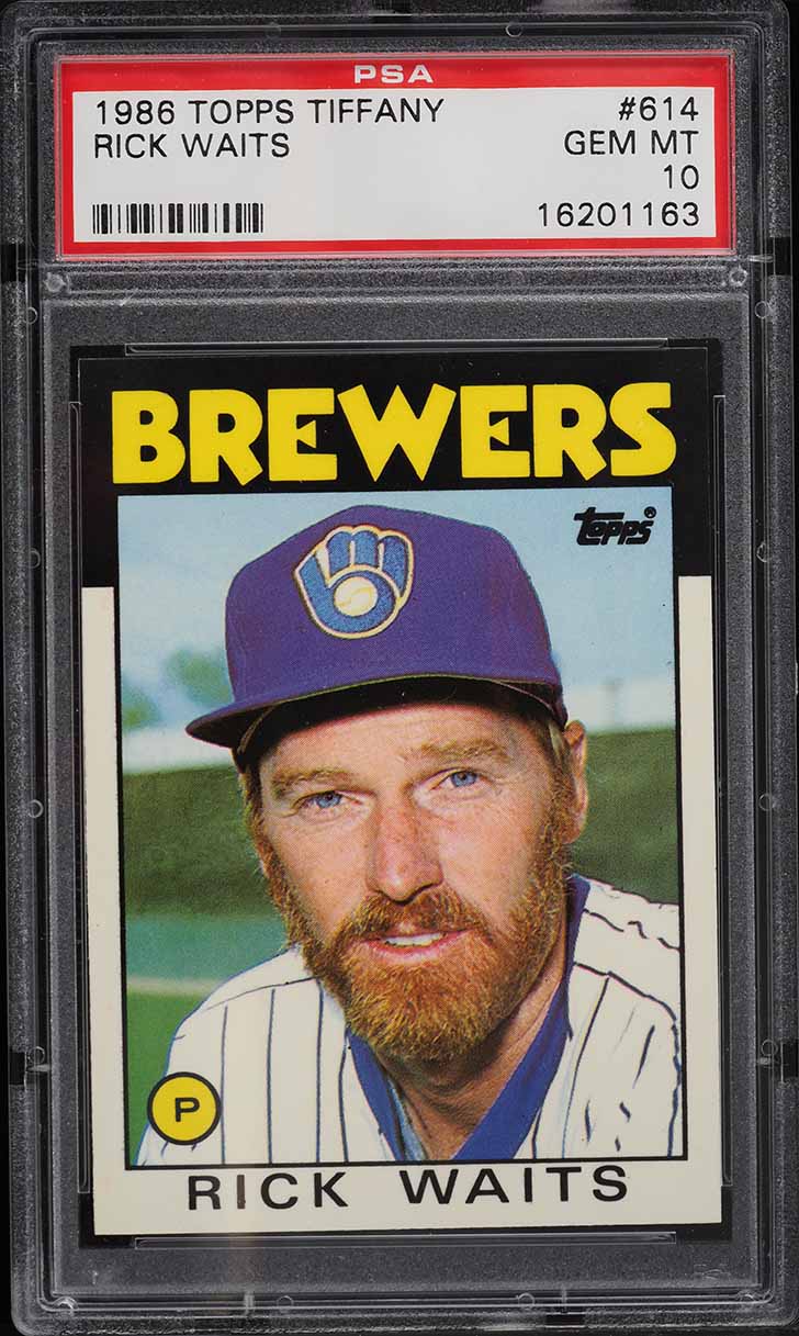 1986 Topps Tiffany Rick Waits #614 PSA 10 GEM MINT