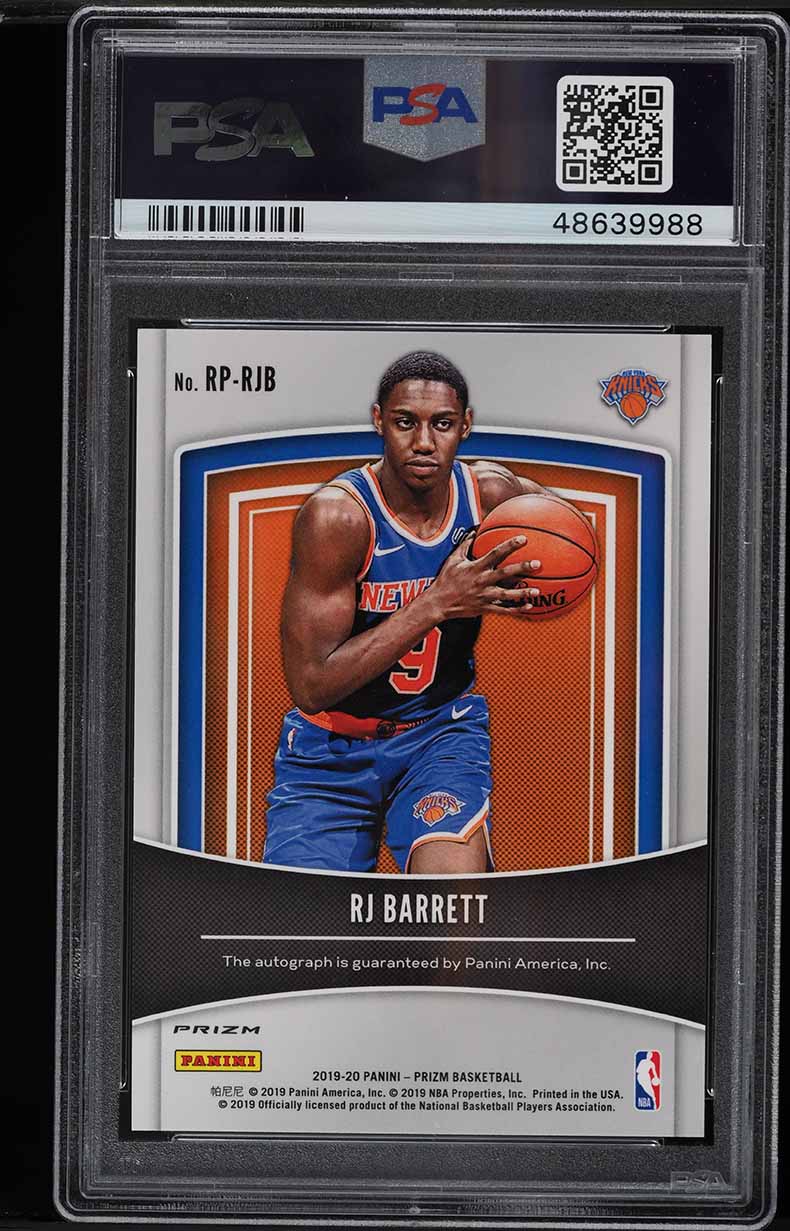 2019 Panini Prizm Penmanship Silver Prizms RJ Barrett ROOKIE RC