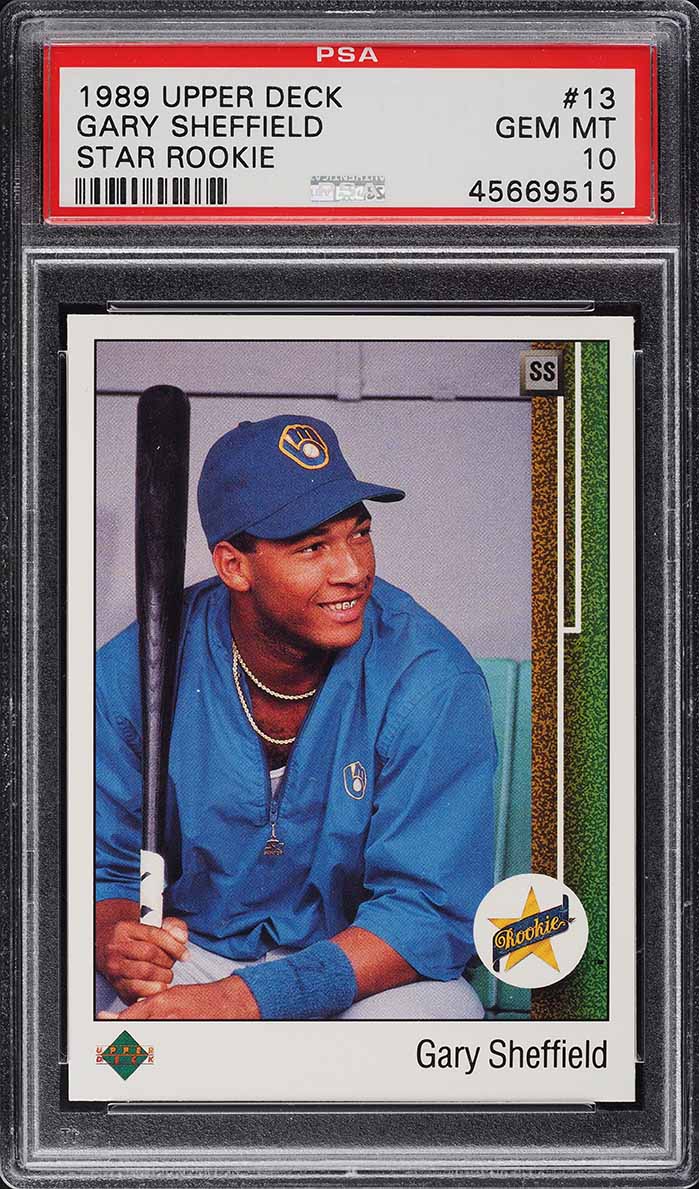 1989 Upper Deck Gary Sheffield ROOKIE #13 PSA 10 GEM MINT