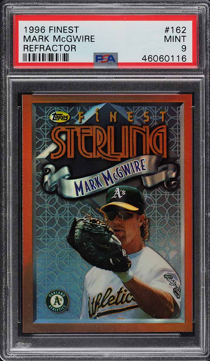 1996 Finest Refractor Mark McGwire #162 PSA 9 MINT