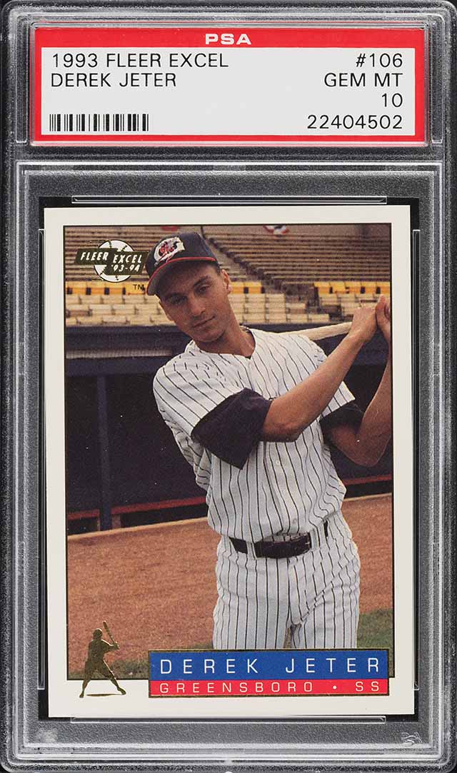 1993 Fleer Excel Derek Jeter ROOKIE #106 PSA 10 GEM MINT
