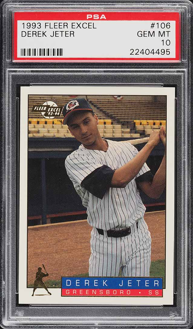 1993 Fleer Excel Derek Jeter ROOKIE #106 PSA 10 GEM MINT