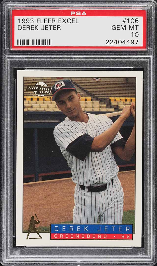 1993 Fleer Excel Derek Jeter ROOKIE #106 PSA 10 GEM MINT