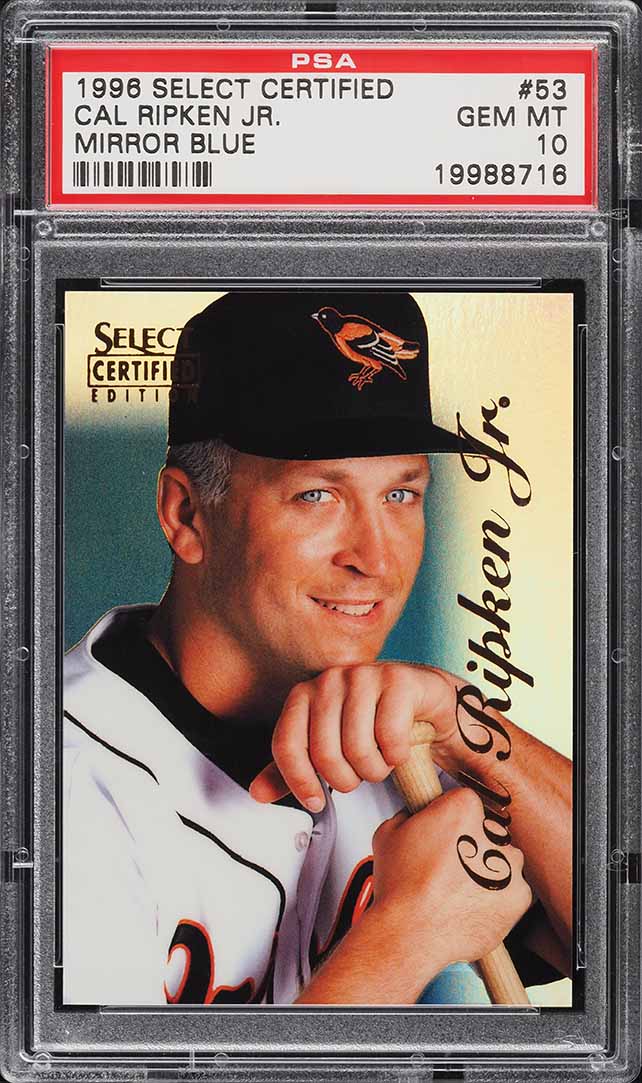1996 Select Certified Mirror Blue Cal Ripken Jr. #53 PSA 10 GEM MINT