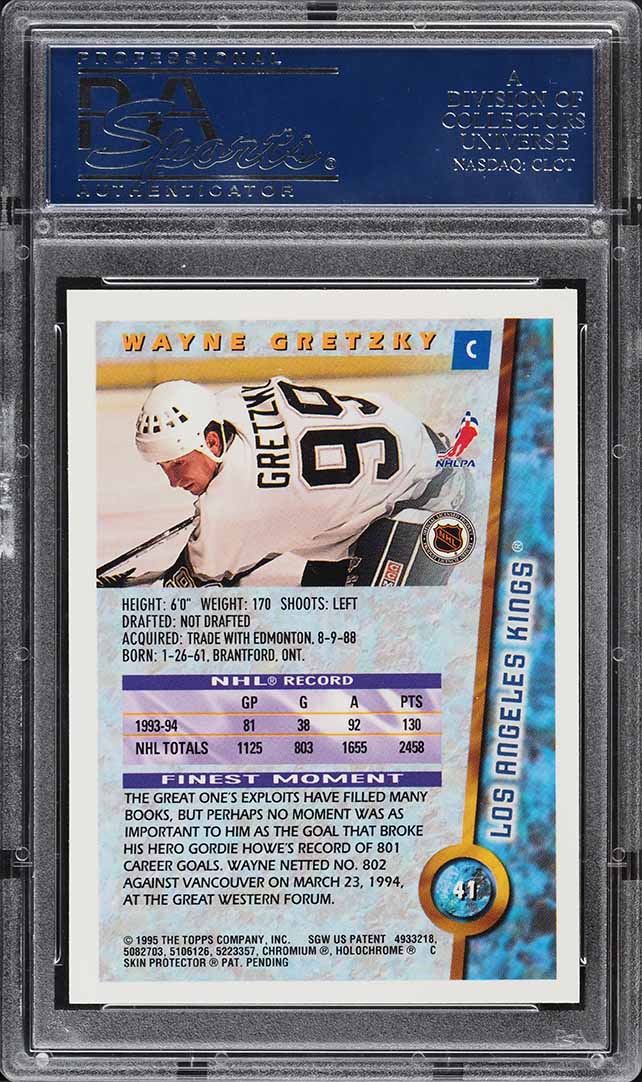 1994 Finest Refractor Wayne Gretzky #41 PSA 10 GEM MINT