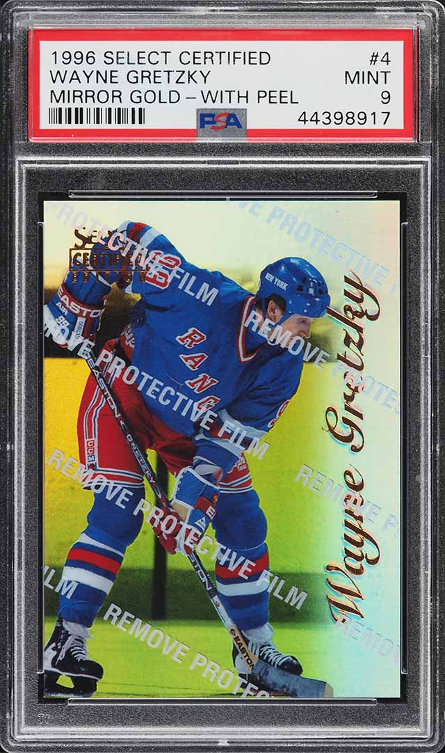 1996 Select Certified Mirror Gold Wayne Gretzky #4 PSA 9 MINT on
