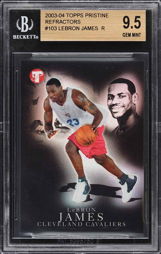 2003 Topps Pristine Refractor LeBron James ROOKIE RC /149 BGS 9.5