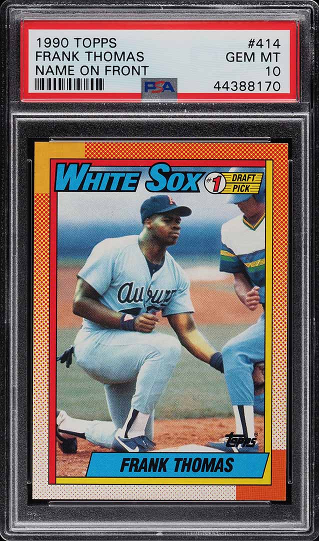 1990 Topps Frank Thomas ROOKIE #414 PSA 10 GEM MINT