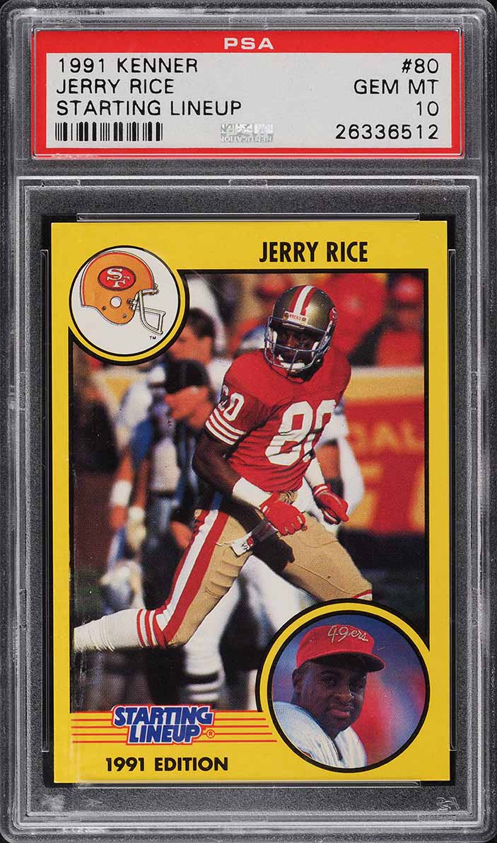 1991 Kenner Starting Lineup Jerry Rice PSA 10 GEM MINT