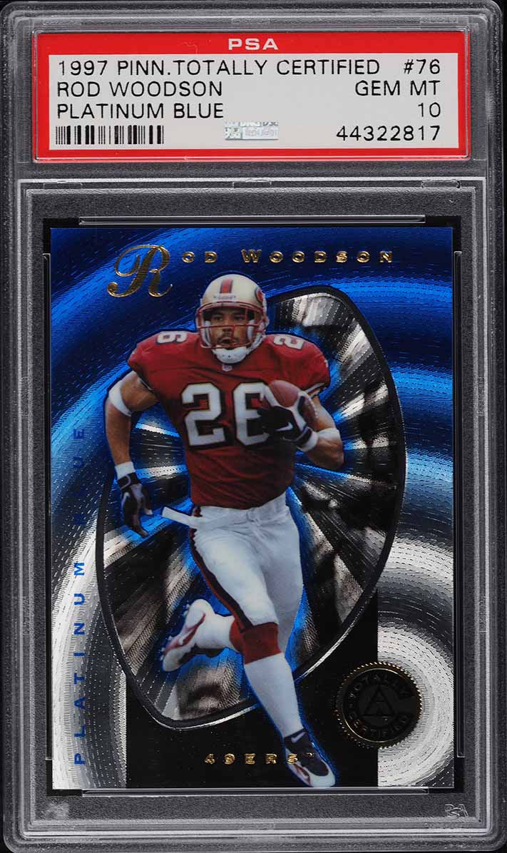 1997 Totally Certified Platinum Blue Rod Woodson /2499 #76 PSA 10 GEM MINT