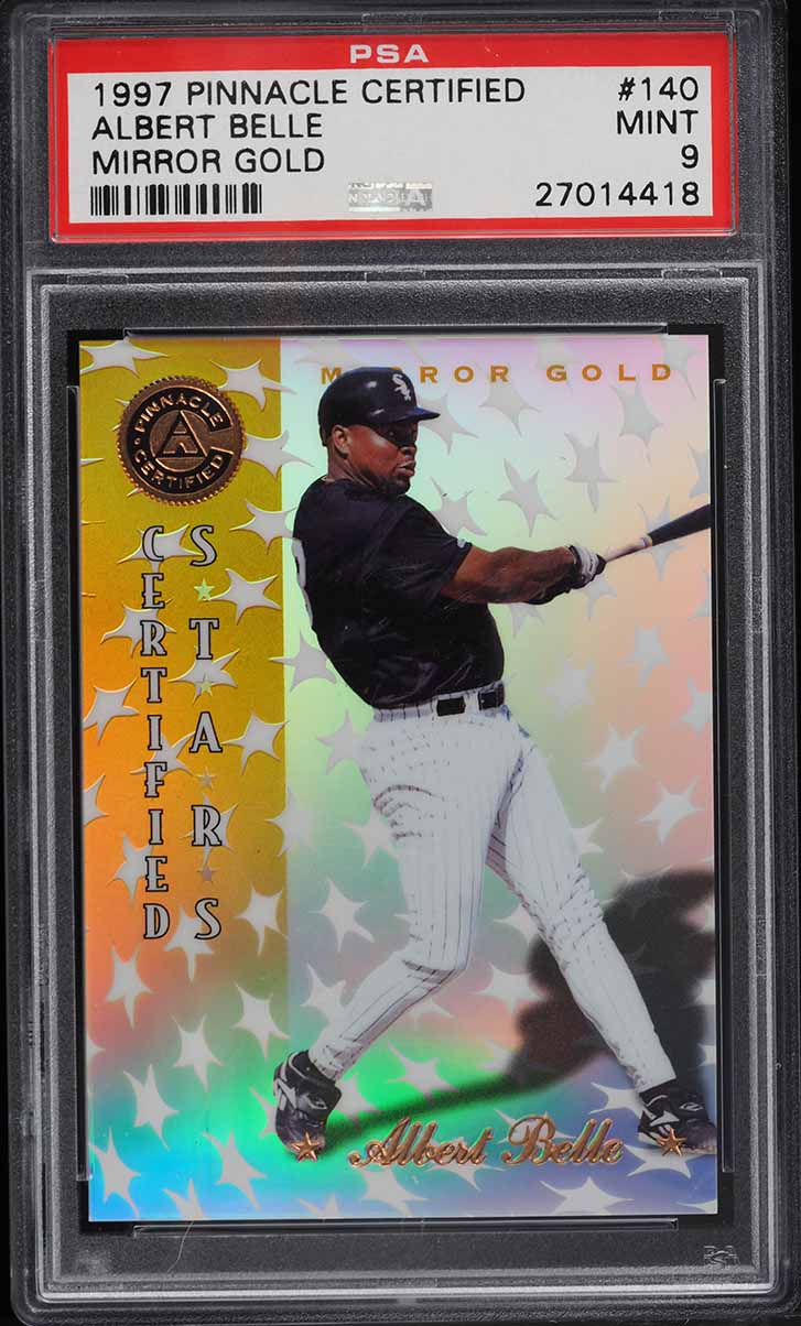 1997 Pinnacle Certified Mirror Gold Albert Belle #140 PSA 9 MINT 