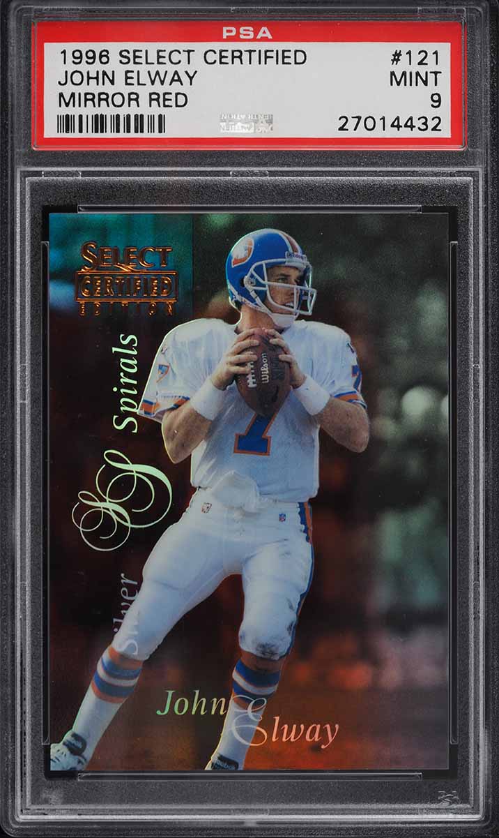 1996 Select Certified Mirror Red John Elway /90 #121 PSA 9 MINT