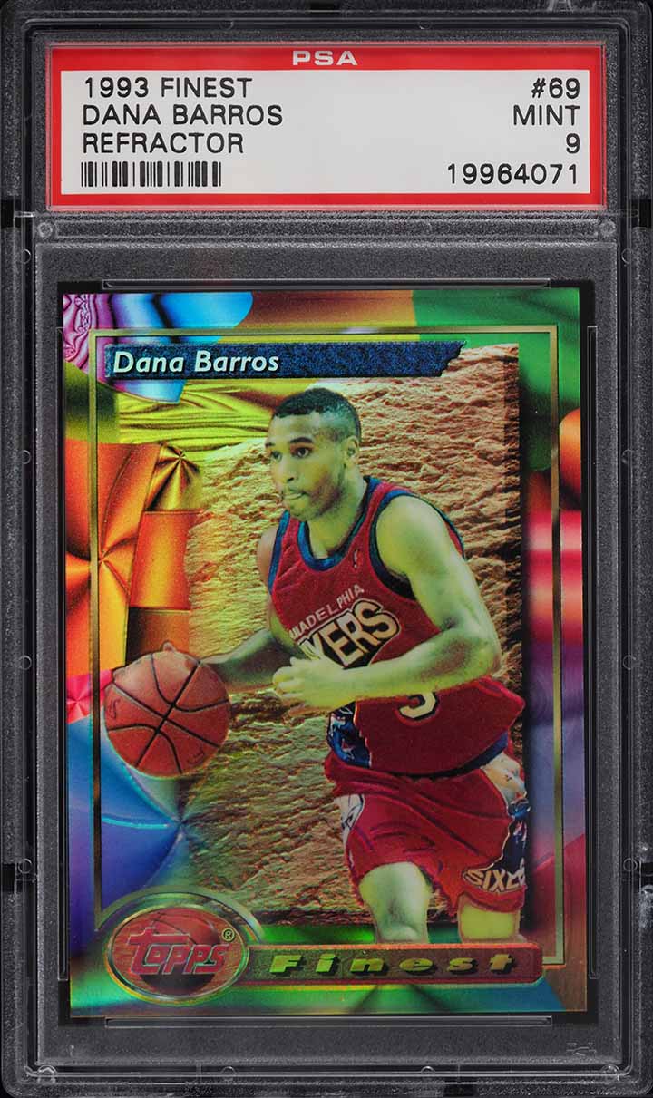 1993 Finest Refractor Dana Barros #69 PSA 9 MINT