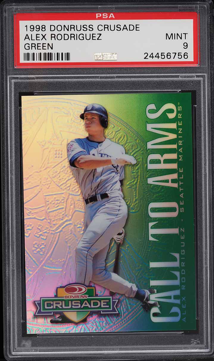 1998 Donruss Crusade Green Alex Rodriguez /250 PSA 9 MINT