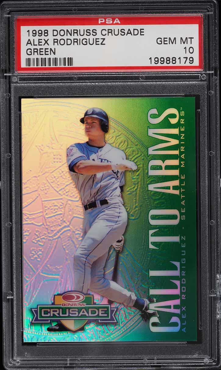 1998 Donruss Crusade Green Alex Rodriguez /250 PSA 10 GEM MINT