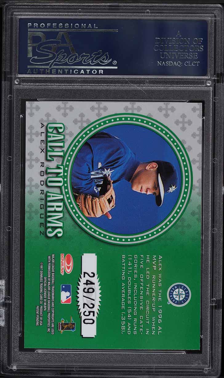 1998 Donruss Crusade Green Alex Rodriguez /250 PSA 10 GEM MINT