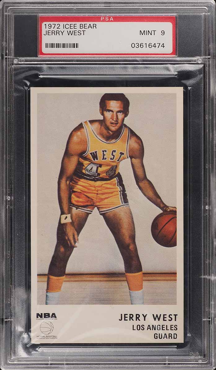 1972 Icee Bear Basketball Jerry West PSA 9 MINT (PWCC-A)