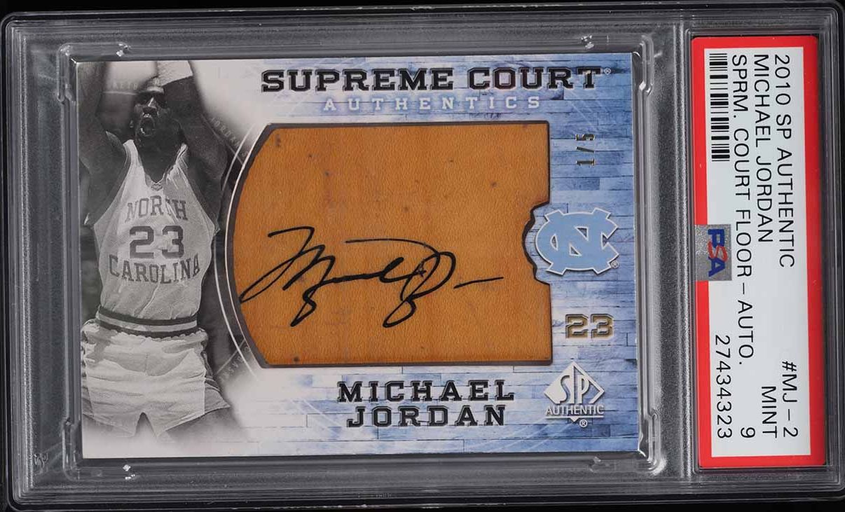 2010 SP Authentic Supreme Court Michael Jordan FLOOR AUTO 1/5 #MJ2 
