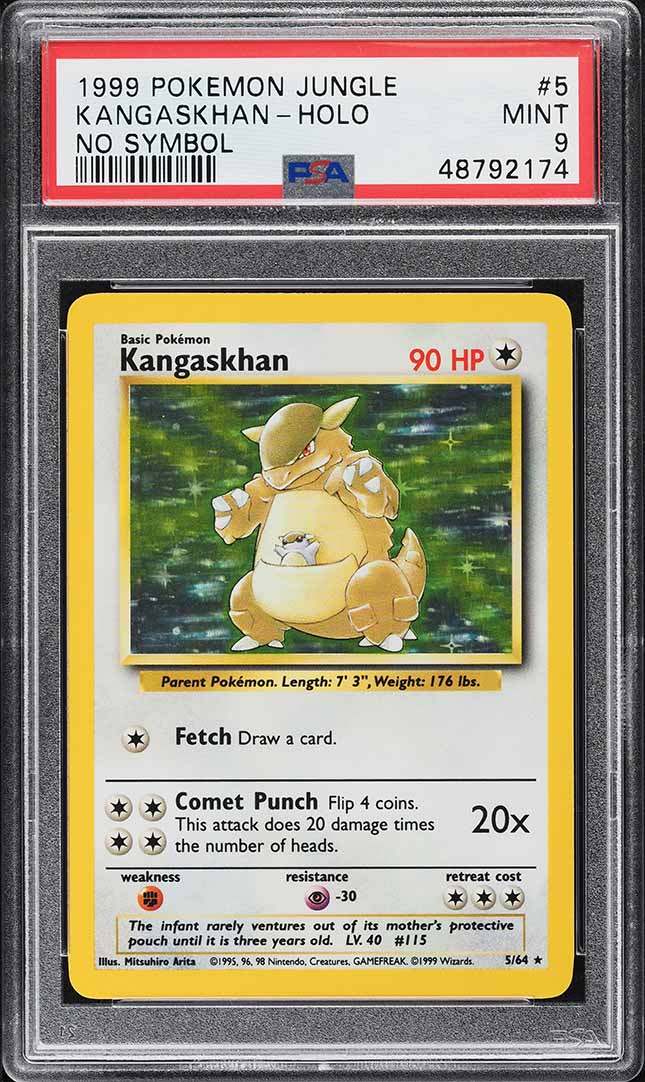jungle pokemon cards value Pokemon Kangaskhan 21/64 Rare, Pokemon Jungle Set Unlimited, 1999, TCG –  CardboardandCoins.com