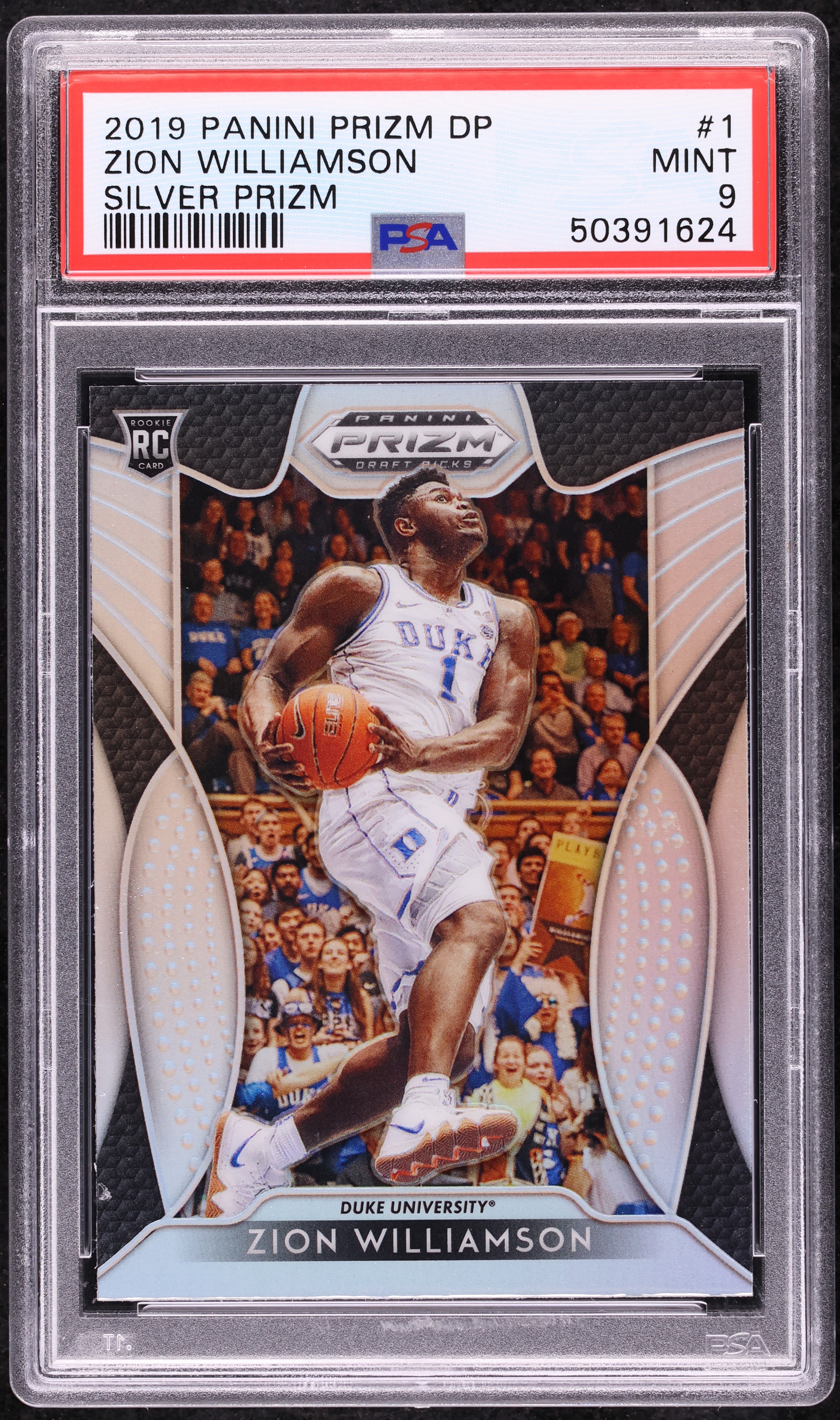 2019 Panini Prizm Draft Picks Silver Zion Williamson ROOKIE RC #1