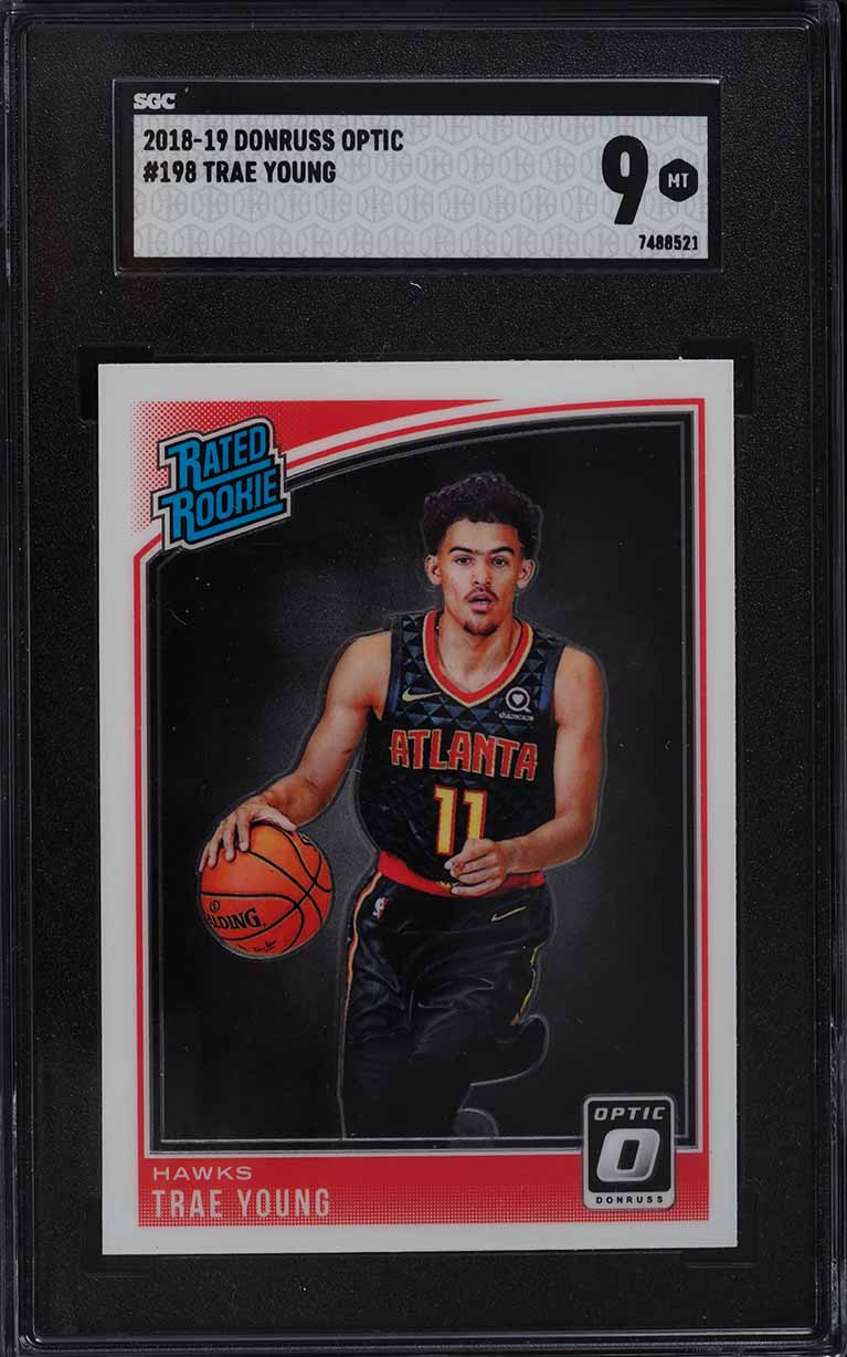 2018 Donruss Optic Trae Young ROOKIE RC #198 SGC 9 MINT