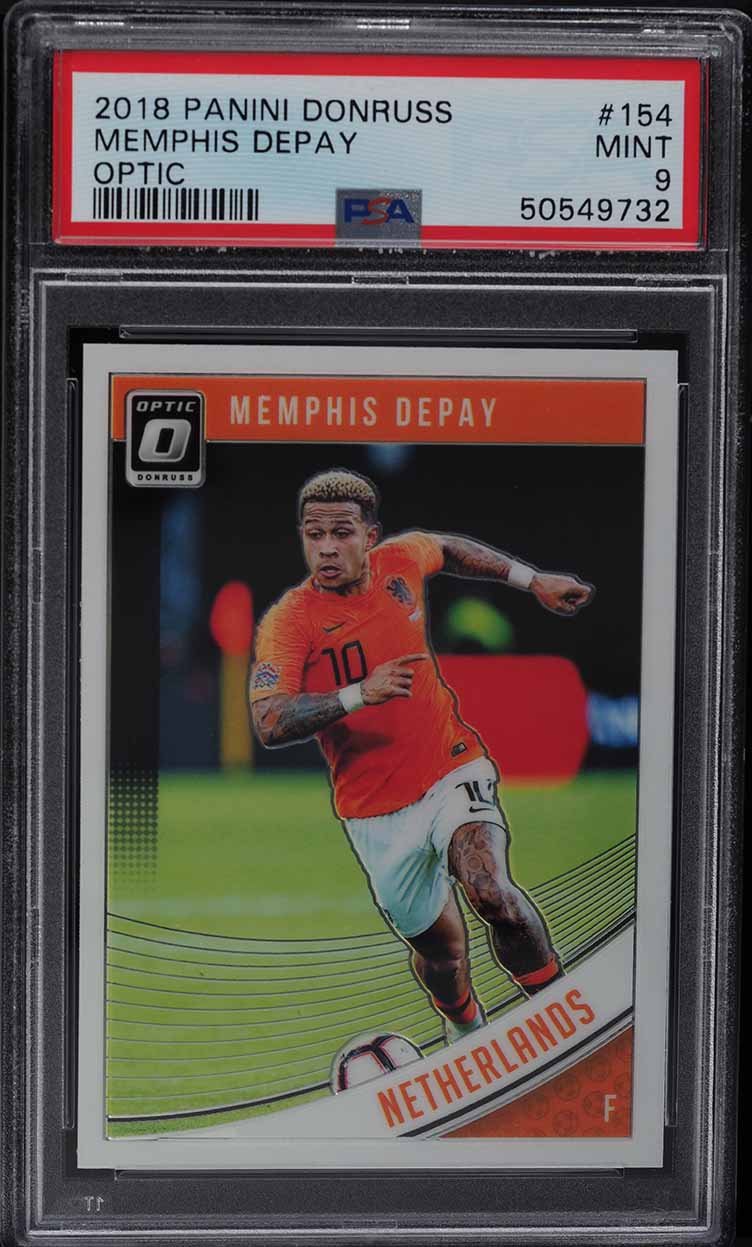 2018 Donruss Optic Memphis Depay #154 PSA 9 MINT