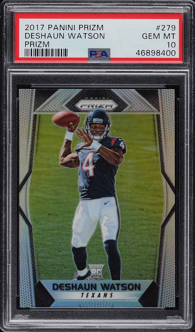 2017 Panini Prizm Silver Deshaun Watson ROOKIE #279 PSA 10 GEM MINT