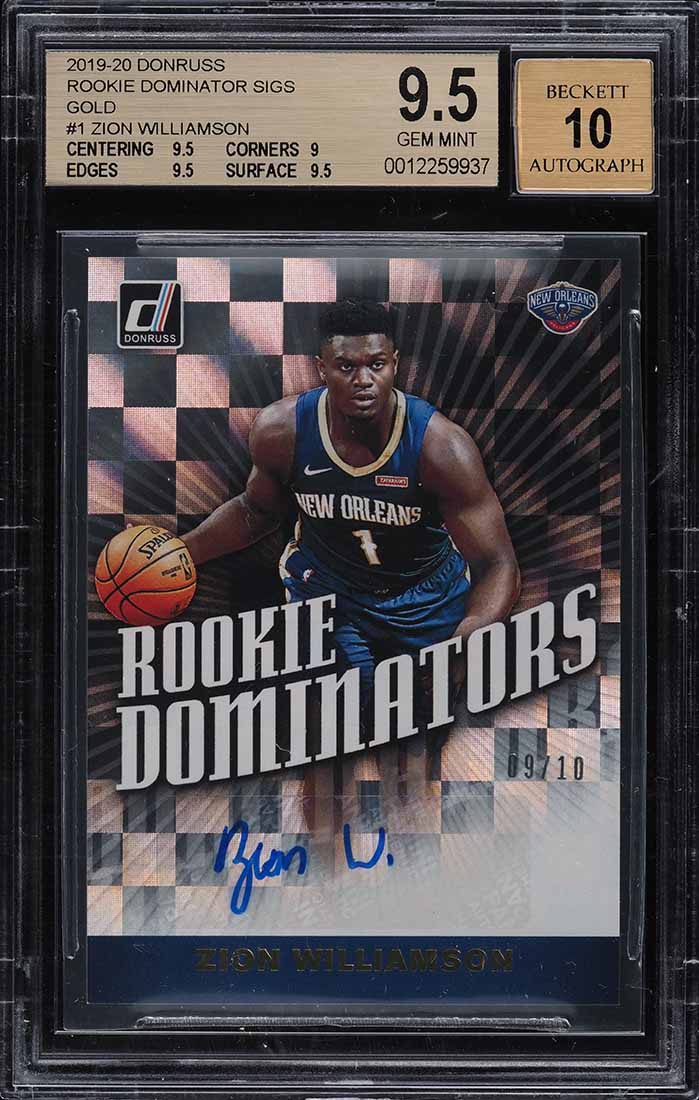 2019 Hoops Special Zion Williamson ROOKIE #SPEC1 PSA 10 GEM MINT