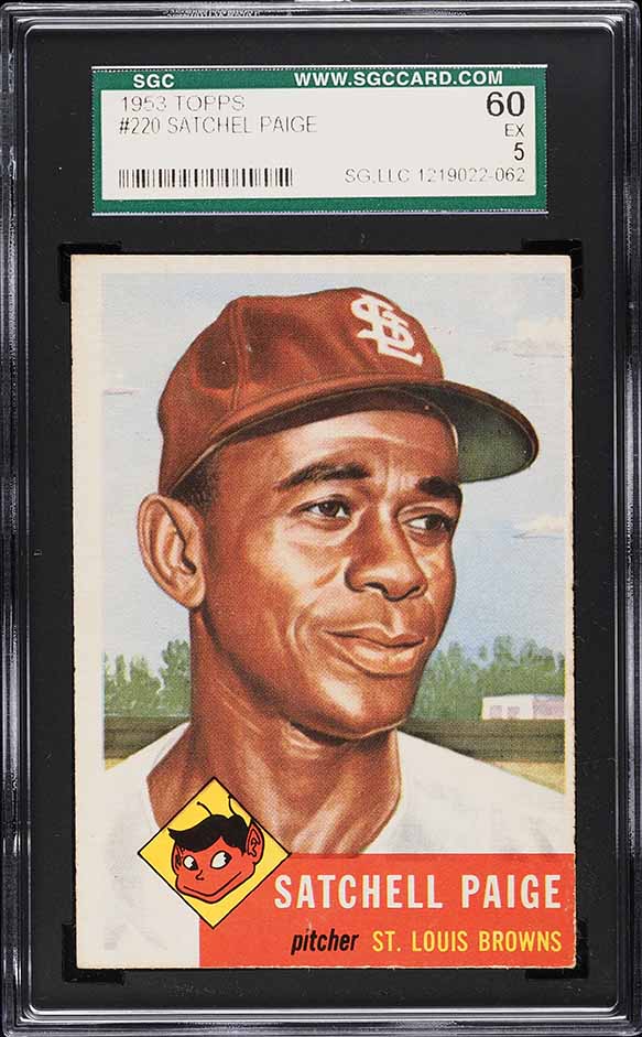 1953 Topps Satchel Paige #220 SGC 5 EX