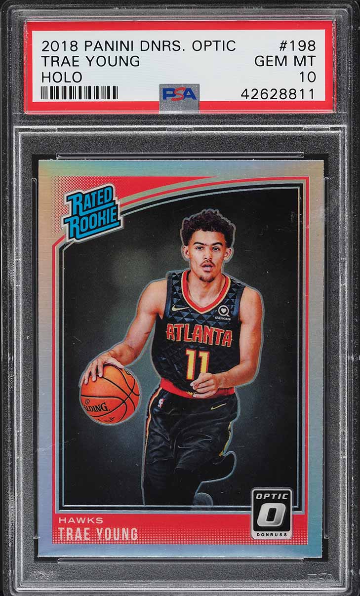 2018 Donruss Optic Holo Trae Young ROOKIE #198 PSA 10 GEM MINT