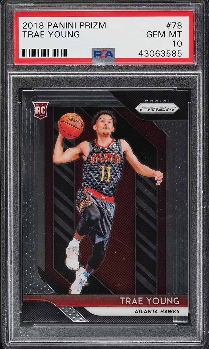 2018 Panini Prizm Trae Young ROOKIE #78 PSA 10 GEM MINT on