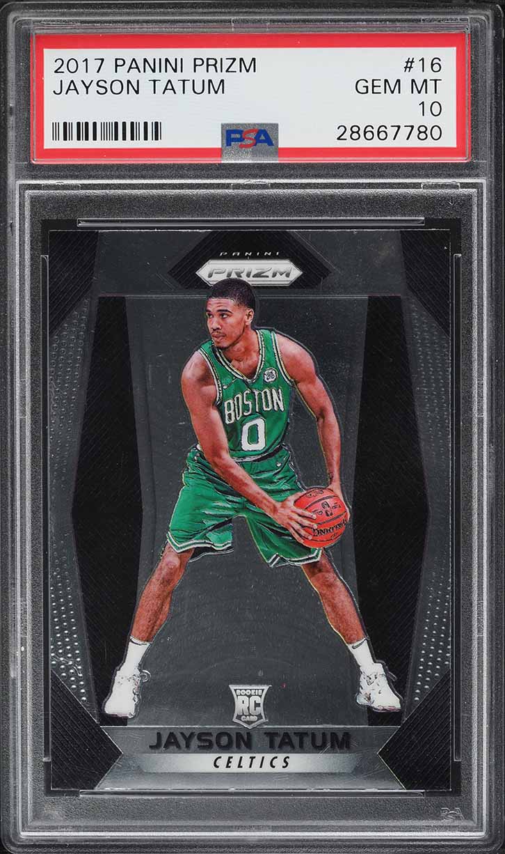 2017 Panini Prizm Jayson Tatum ROOKIE #16 PSA 10 GEM MINT on
