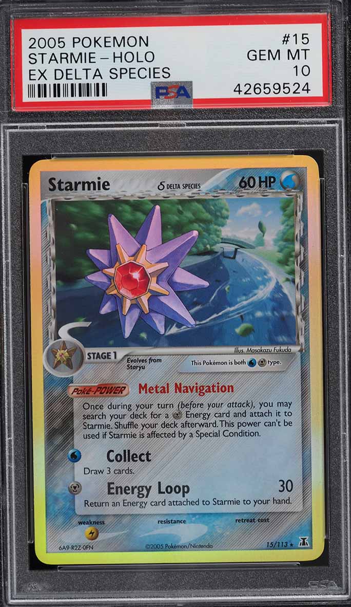 2005 Pokemon EX Delta Species Holo Starmie #15 PSA 10 GEM MINT