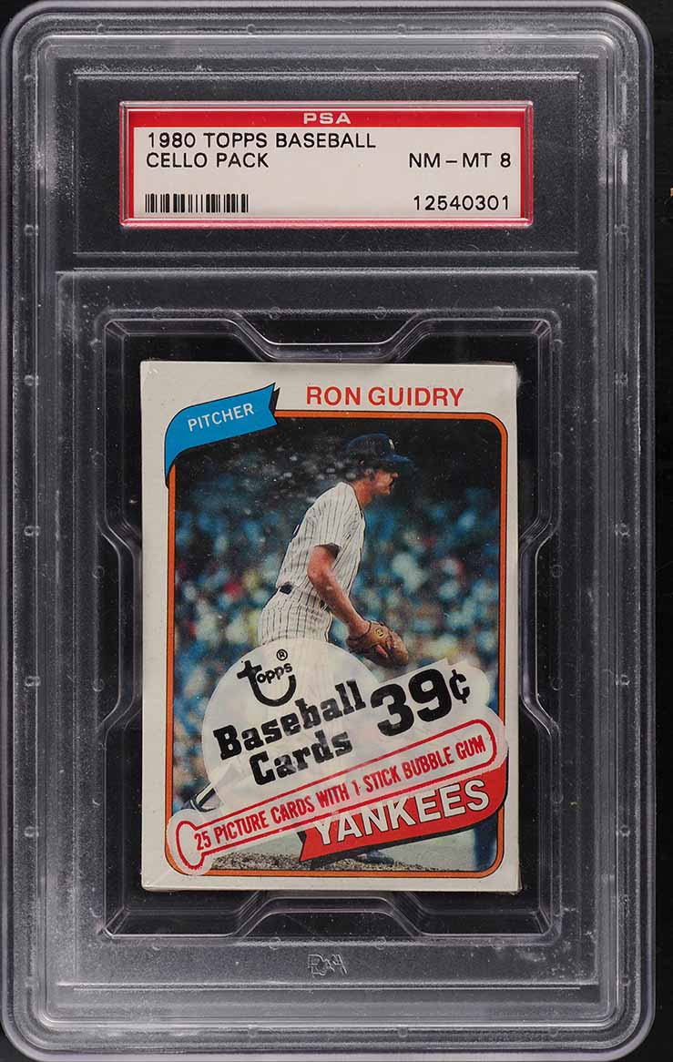 1980 Topps Baseball Cello Pack PSA 8 NM-MT - Main Image