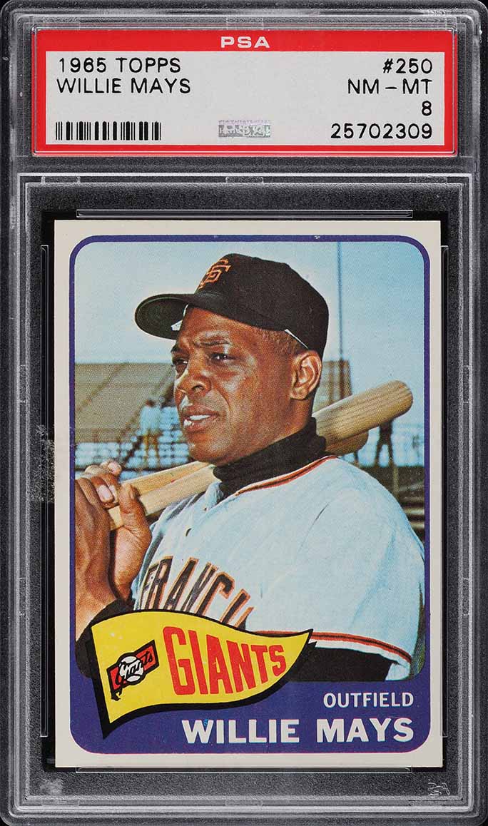 1965 Topps Willie Mays #250 PSA 8 NM-MT