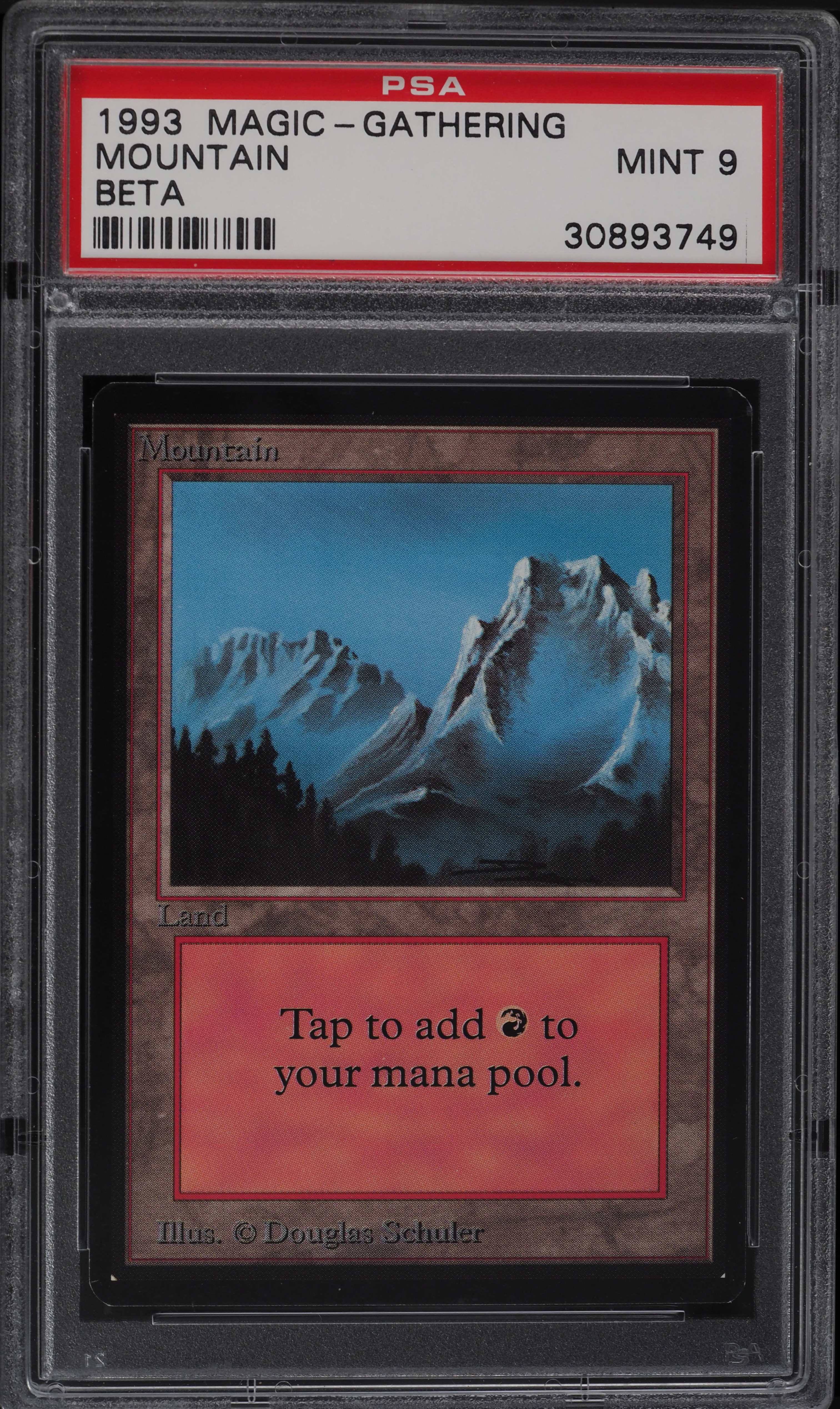 1993 Magic The Gathering MTG Beta Mountain PSA 9 MINT on Fanatics