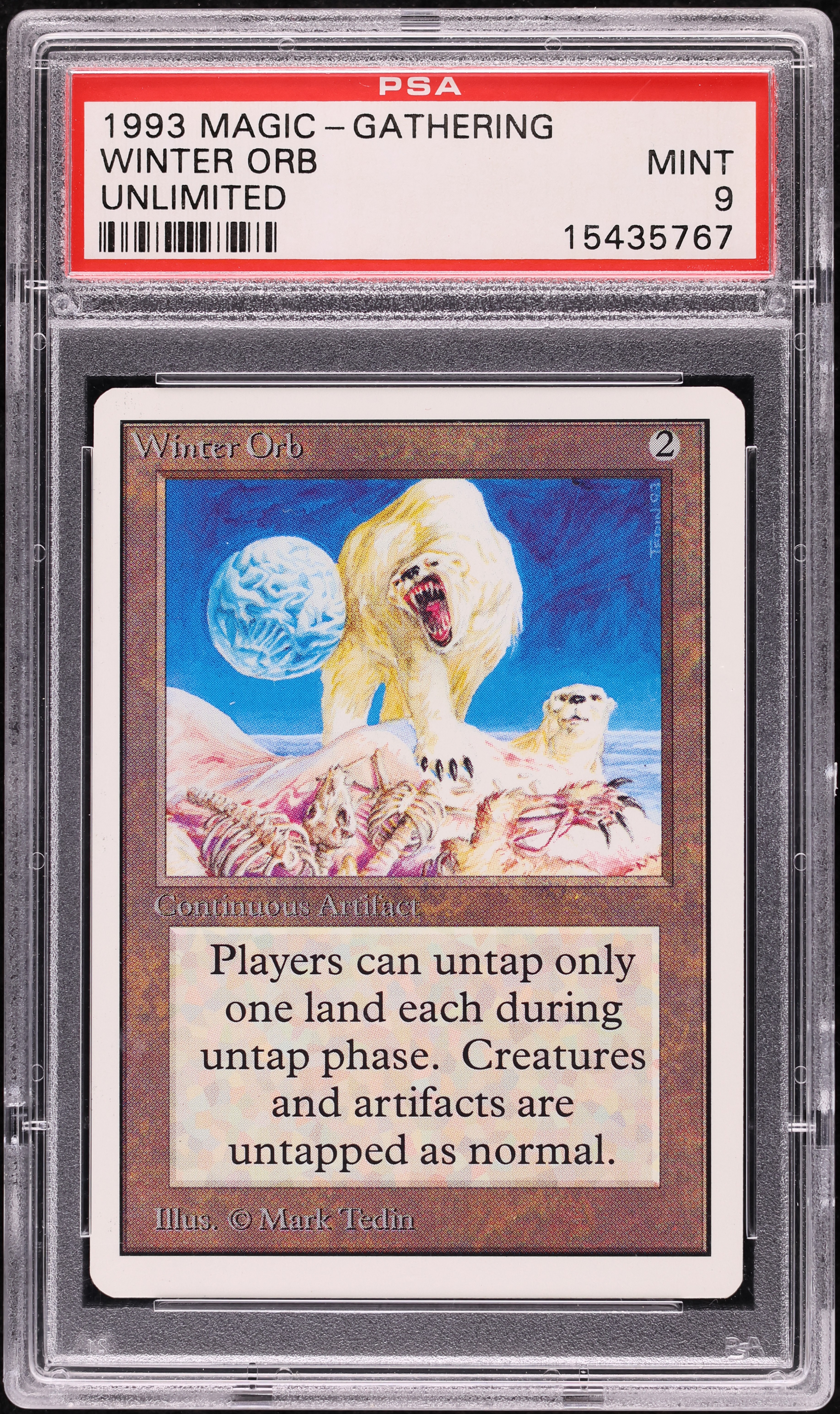 1993 Magic The Gathering MTG Unlimited Winter Orb R A PSA 9 MINT on  Fanatics Collect