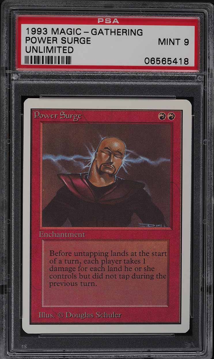 1993 Magic The Gathering MTG Unlimited Power Surge PSA 9 MINT on