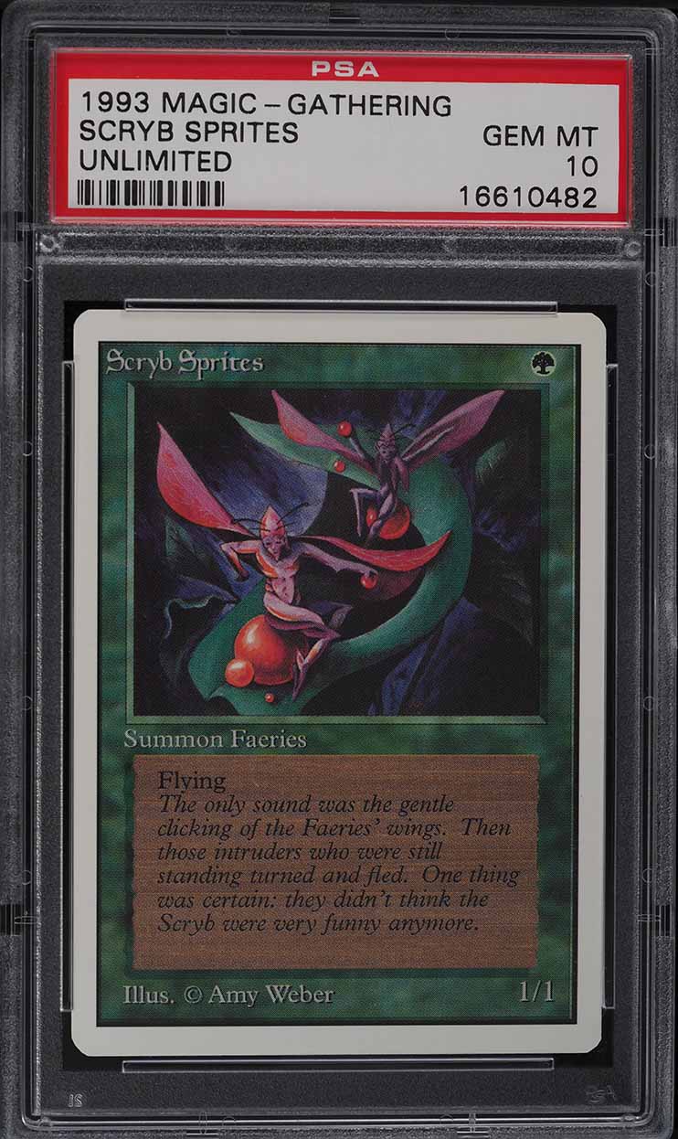 1993 Magic The Gathering MTG Unlimited Scryb Sprites PSA 10 GEM MINT